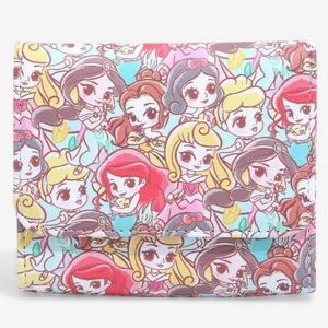 💛 Loungefly Disney Chibi Princess Mini Flap Wallet - Brand New